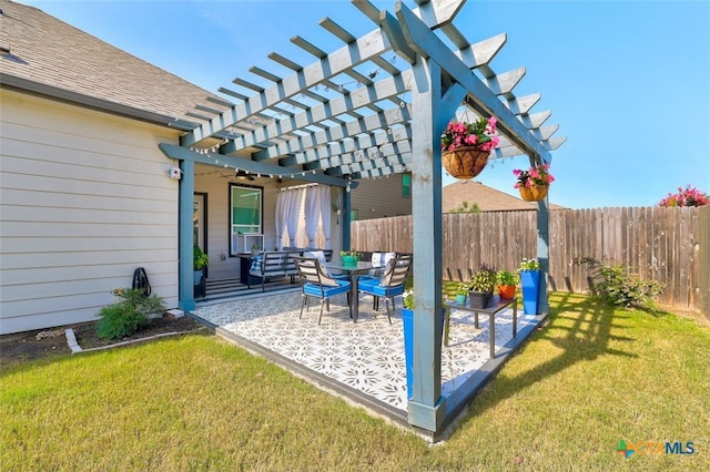 401 Thunder Valley Trl, Georgetown, TX 78626 - view of patio / terrace with a pergola