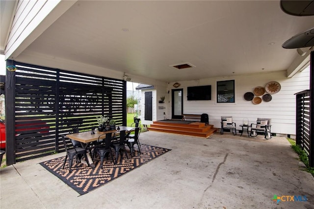 1611 Port Lavaca Dr, Victoria, TX 77901 - view of patio / terrace with outdoor dining area