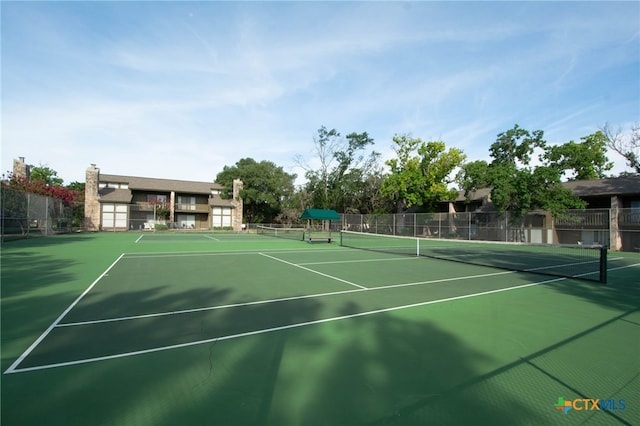 view of tennis court