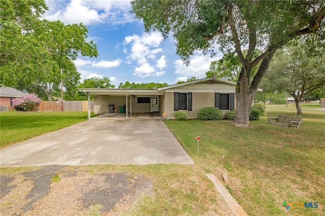 501 Hathaway St, Victoria, TX 77904 - ranch-style home featuring a carport and driveway