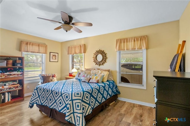 501 Hathaway St, Victoria, TX 77904 - bedroom featuring wood finished floors and a ceiling fan