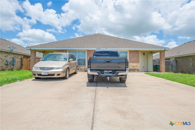 view of ranch-style home