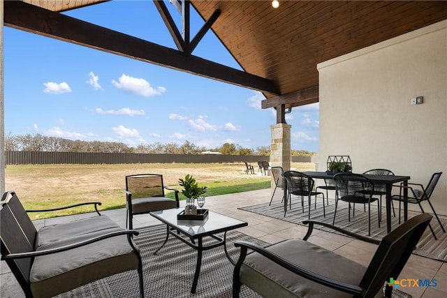 713 San Gabriel Ranch Rd, Liberty Hill, TX 78641 - view of patio featuring outdoor dining space