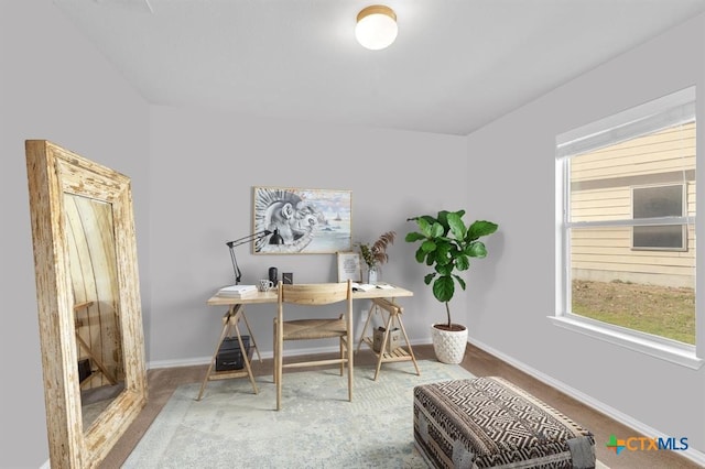 9301 Bellgrove Ct, Killeen, TX 76542 - home office with baseboards and healthy amount of natural light