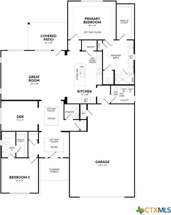 1851 Dancing Oak Ln, San Marcos, TX 78666 - home floor plan