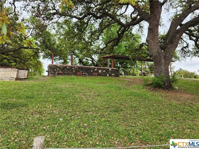 106 Beach Dr, Sunrise Beach, TX 78643 - view of green lawn