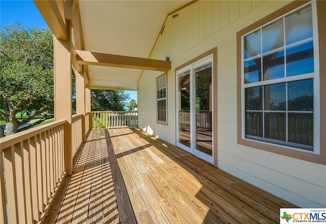 view of deck