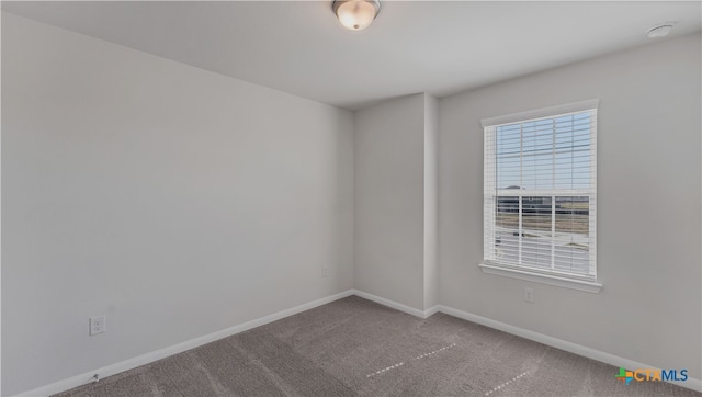 spare room featuring carpet flooring