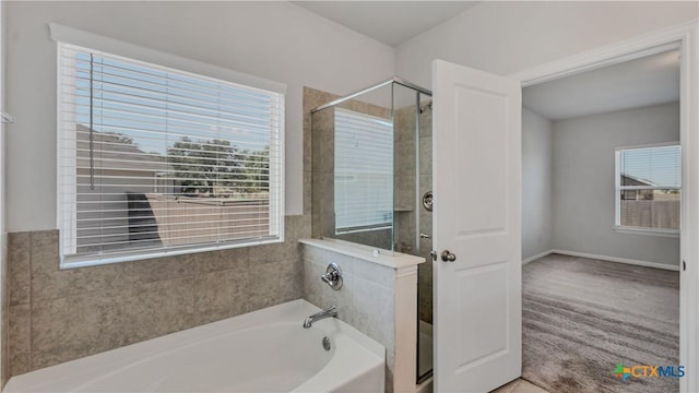 300 Jacks Pl, Seguin, TX 78155 - full bath featuring a garden tub and a shower stall