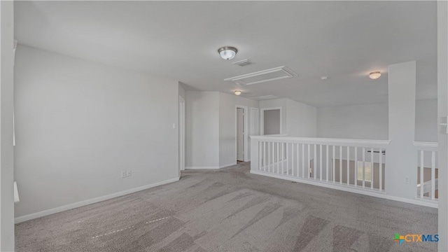 300 Jacks Pl, Seguin, TX 78155 - unfurnished room featuring attic access, carpet, and baseboards