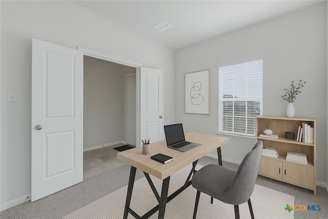 300 Jacks Pl, Seguin, TX 78155 - office area with baseboards and light carpet