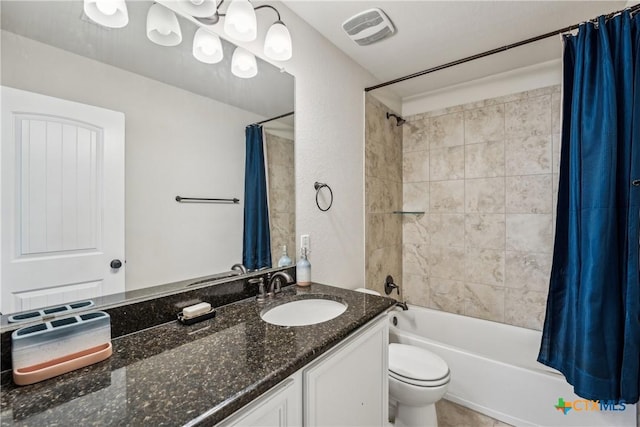 3225 Vineyard Trl, Harker Heights, TX 76548 - full bathroom featuring vanity and shower / bath combination with curtain