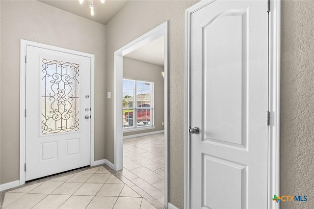 1536 Justice Dr, Copperas Cove, TX 76522 - foyer with light tile patterned floors and baseboards