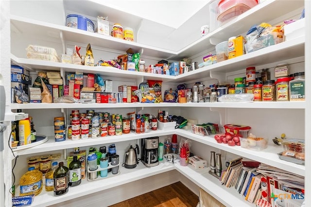 view of pantry