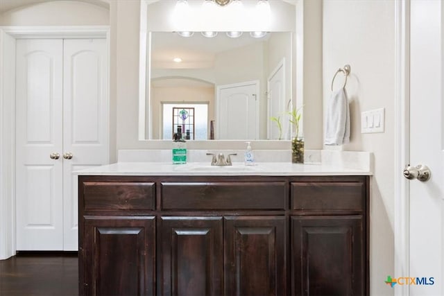 bathroom with vanity