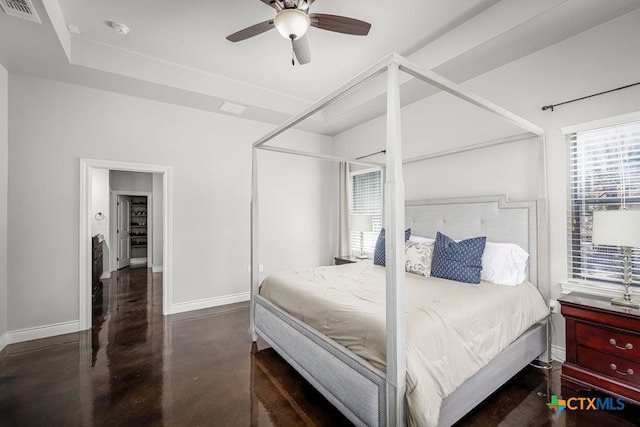 750 Cambridge Dr, New Braunfels, TX 78132 - bedroom featuring baseboards and ceiling fan