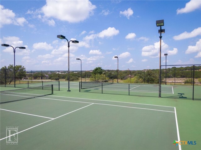 750 Cambridge Dr, New Braunfels, TX 78132 - view of tennis court with community basketball court