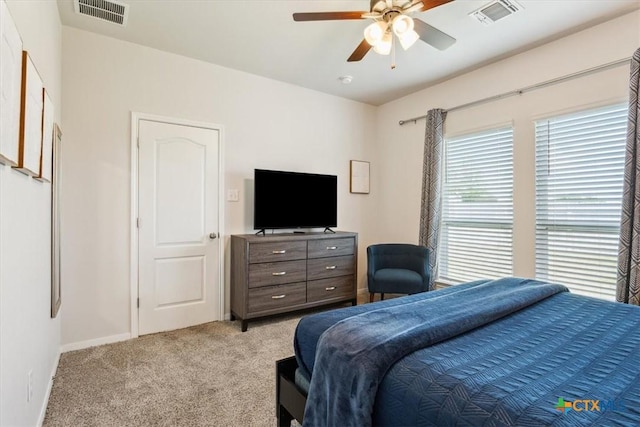 3703 Mccleland Creek Trl, Temple, TX 76502 - bedroom featuring carpet, baseboards, and a ceiling fan