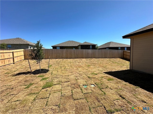 view of fenced backyard
