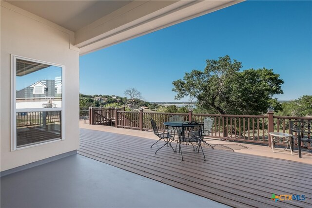 115 Scarlet Ct, Canyon Lake, TX 78133 - deck featuring outdoor dining area