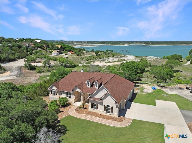 115 Scarlet Ct, Canyon Lake, TX 78133 - bird's eye view with a water view