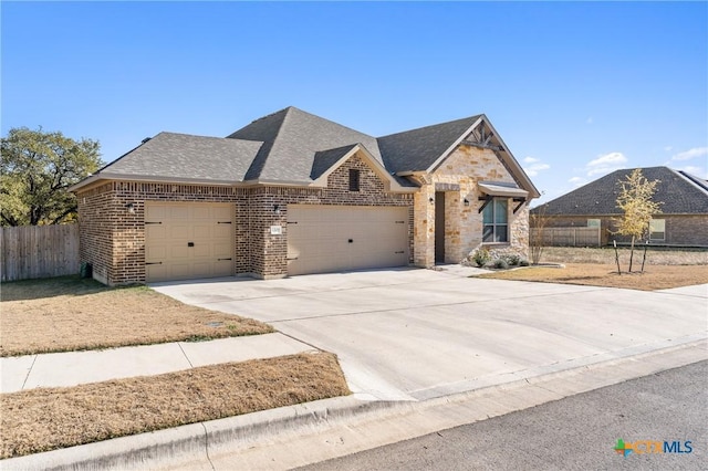 view of front of house featuring a garage