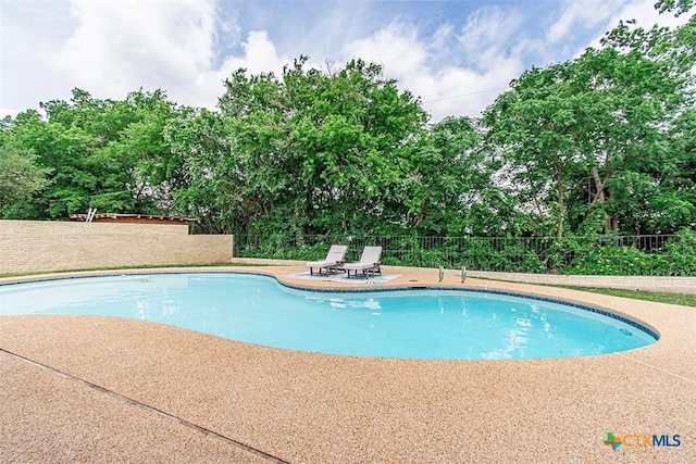 812 Trail Crest Dr, Harker Heights, TX 76548 - view of pool with a patio, a fenced in pool, and a fenced backyard