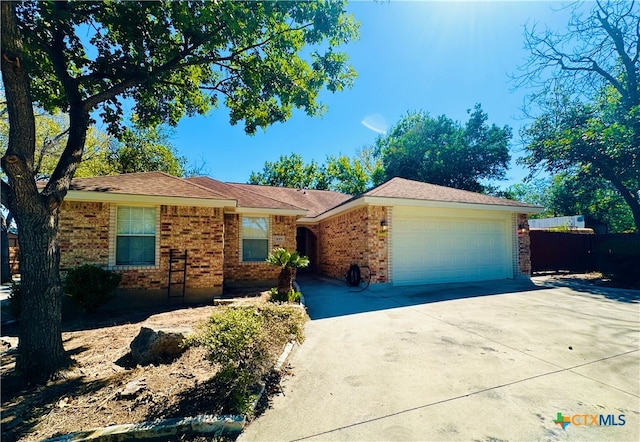 ranch-style house with a garage