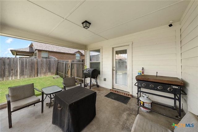 406 Coby, Troy, TX 76579 - view of patio featuring a grill