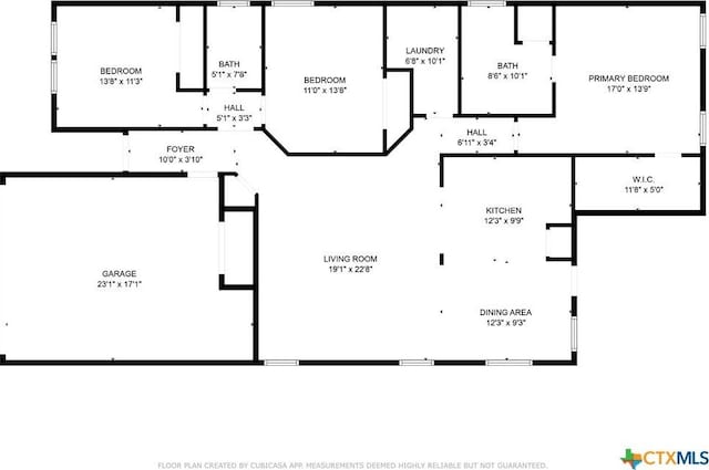 406 Coby, Troy, TX 76579 - view of property floor plan