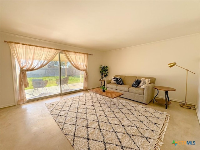 view of unfurnished living room