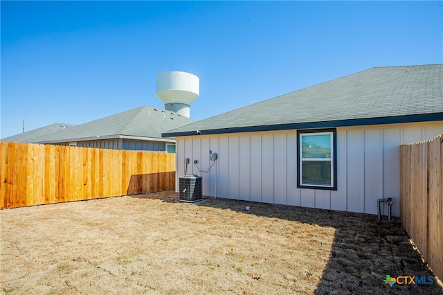 back of property with cooling unit