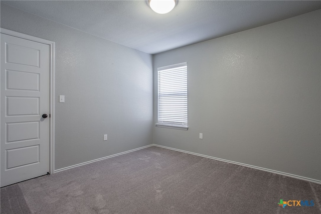 unfurnished room featuring carpet