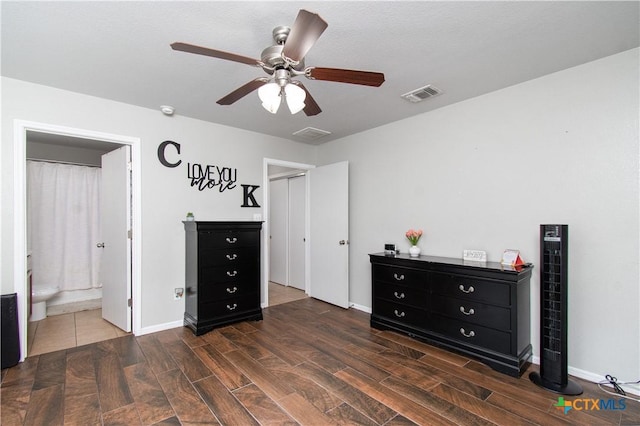 2324 Bellmont, Temple, TX 76504 - bedroom featuring wood finished floors, baseboards, and a ceiling fan