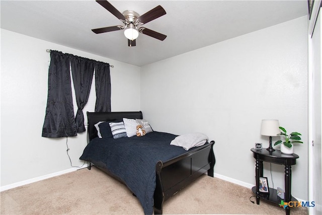2324 Bellmont, Temple, TX 76504 - carpeted bedroom with baseboards and ceiling fan