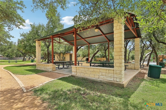 8430 Alvin High Ln, Austin, TX 78729 - surrounding community with a gazebo and a lawn