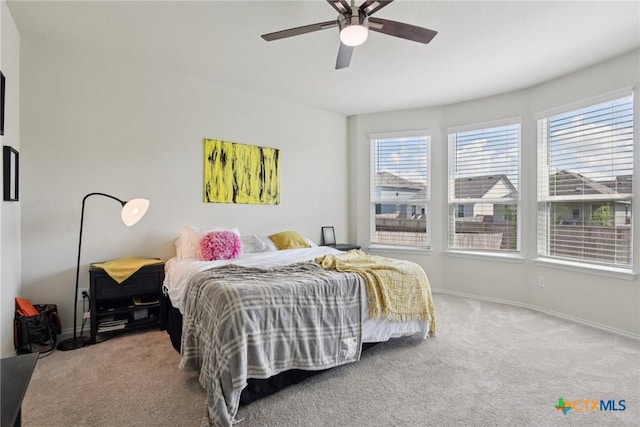 4032 Wild Bloom Rd, Seguin, TX 78155 - bedroom featuring carpet and a ceiling fan