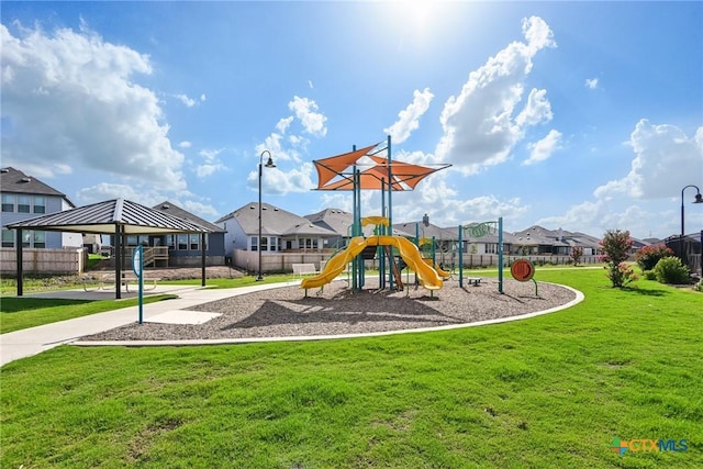 4032 Wild Bloom Rd, Seguin, TX 78155 - communal playground with a residential view and a gazebo