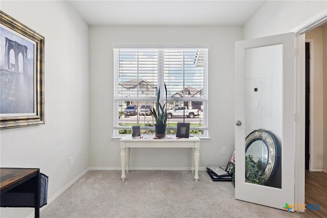 4032 Wild Bloom Rd, Seguin, TX 78155 - carpeted home office with healthy amount of natural light