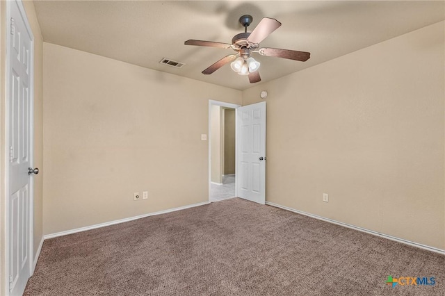 2003 Schottische Ln, Killeen, TX 76542 - unfurnished bedroom with carpet floors, baseboards, and ceiling fan