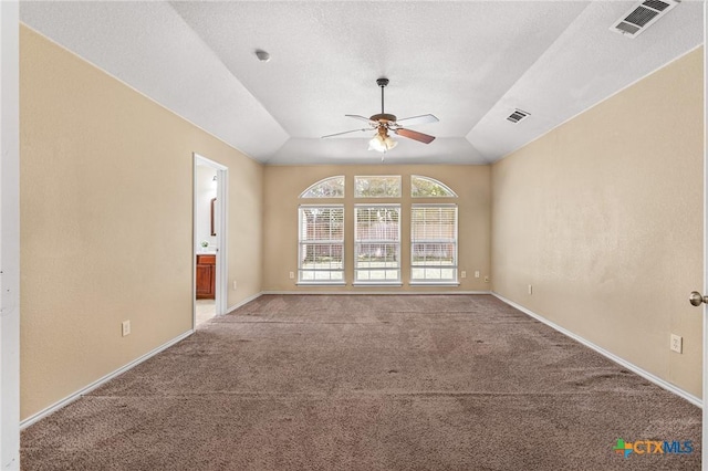 2003 Schottische Ln, Killeen, TX 76542 - unfurnished room with a ceiling fan, light colored carpet, baseboards, and vaulted ceiling