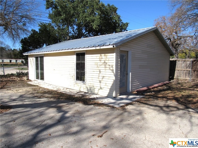 view of side of property