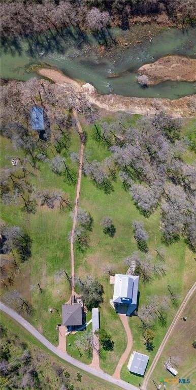 bird's eye view with a rural view