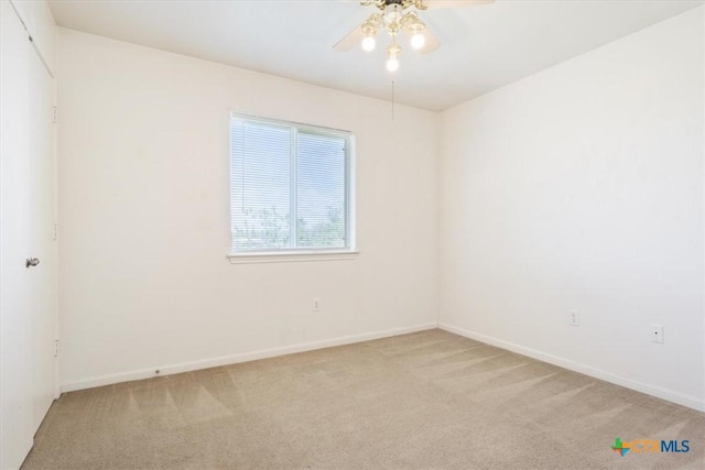 606 Aikman Dr, Troy, TX 76579 - unfurnished room with light carpet, a ceiling fan, and baseboards