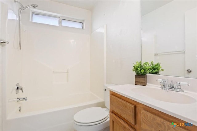 606 Aikman Dr, Troy, TX 76579 - bathroom with toilet, washtub / shower combination, and vanity