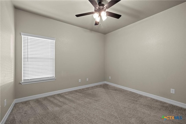 813 Reston Rd, Temple, TX 76502 - carpeted spare room featuring a ceiling fan and baseboards