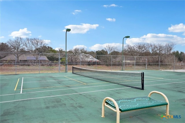 view of tennis court