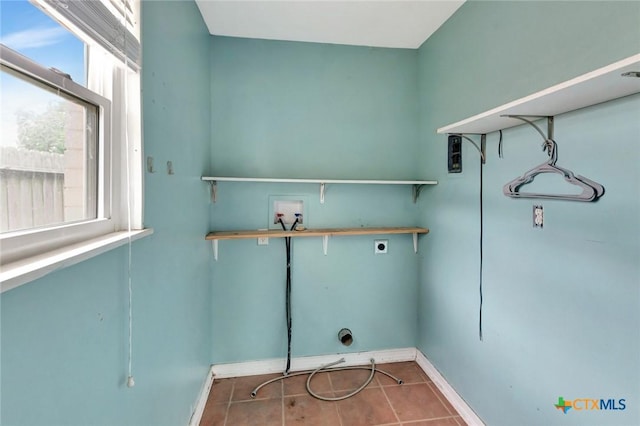 3106 Bobolink St, Victoria, TX 77901 - laundry room featuring hookup for a washing machine, hookup for an electric dryer, and tile patterned floors