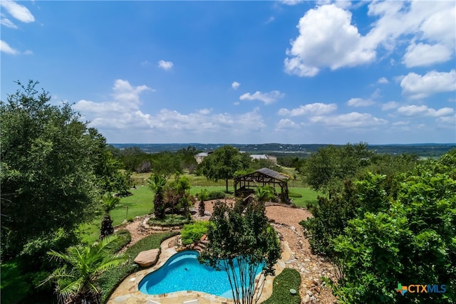 1280 Mystic Pkwy, Spring Branch, TX 78070 - swimming pool featuring a gazebo