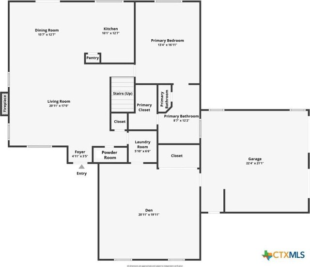 133 Ridgewood Cv, Georgetown, TX 78633 - floor plan / room layout